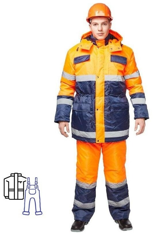 Спец. одежда Костюм зимний «Спектр-2» куртка и полукомбинезон (размер 52-54 рост 170-176)