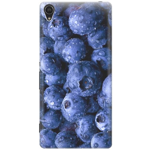 фото Re:pa накладка transparent для sony xperia z3 с принтом "черника"