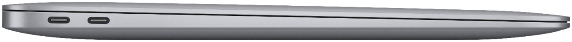13.3" Ноутбук Apple MacBook Air 13 Late 2020 2560x1600, Apple M1 3.2 ГГц, RAM 8 ГБ, DDR4, SSD 256 ГБ, Apple graphics 7-core, macOS, MGN63SA/A, серый космос, английская раскладка
