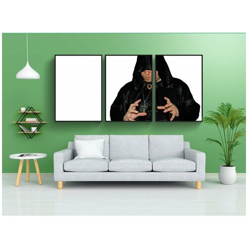 фото Набор модулных постеров для интерьера "изолированные, человек, модель" 60x90 см. в тубусе, без рамки lotsprints