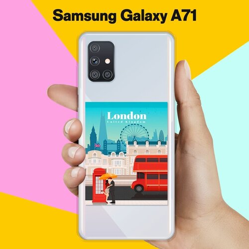 Силиконовый чехол London на Samsung Galaxy A71 силиконовый чехол на samsung galaxy a71 самсунг галакси а71 розовая сакура прозрачный