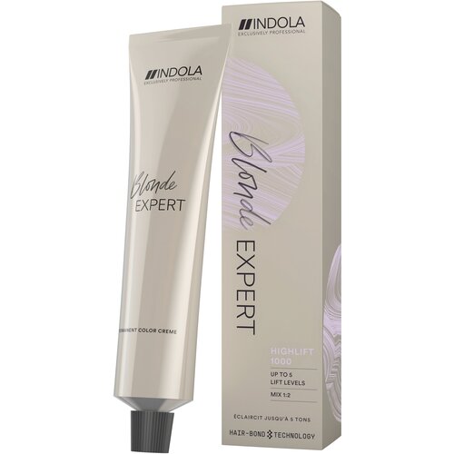 Indola Blonde Expert Перманентный крем-краситель для волос Highlift, 1000.22, Блондин интенсивный перламутровый, 60 мл