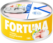 Тунeц Fortuna кусочки в масле 185 г