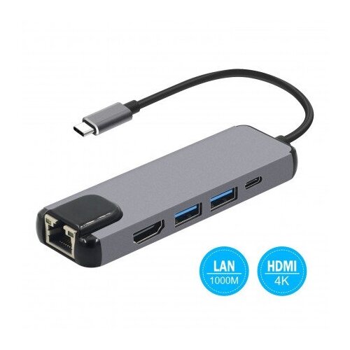 Док-станция USB Type C 5 в 1 KS-is (KS-561)