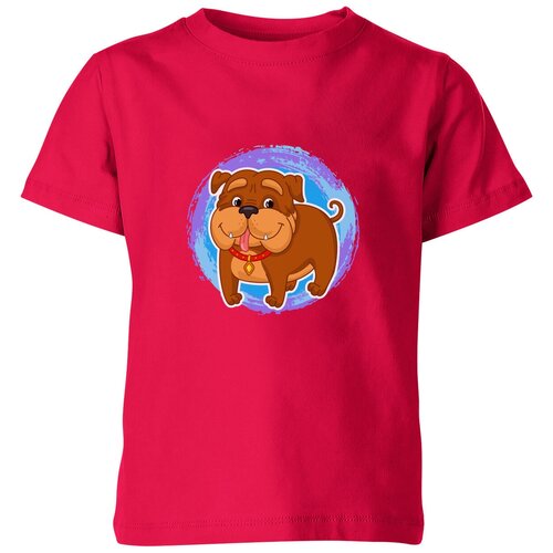 Футболка Us Basic, размер 14, розовый мужская футболка бульдог собака мультяшная m синий