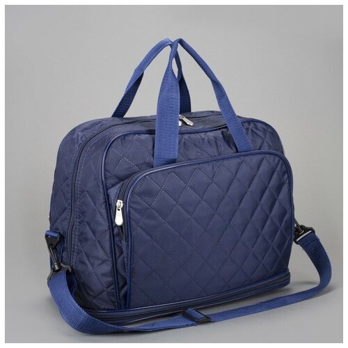 фото Сумка дорожная, отдел на молнии, с увеличением, наружный карман, цвет синий mikimarket