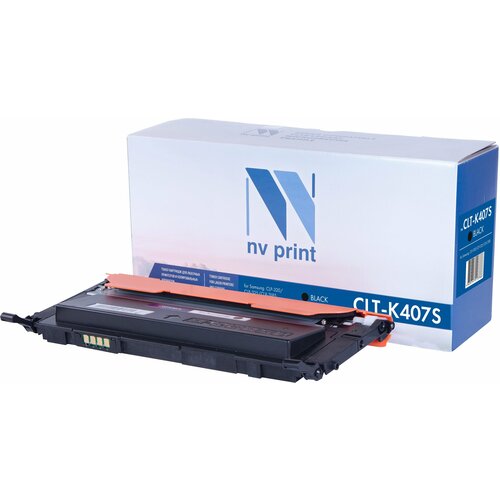 Картридж NV Print совместимый CLT-C407S для Samsung CLP-325/CLX-3185 (голубой) {25870} картридж samsung st998a clt c407s для samsung clp 320 325 clx 3185 голубой 1000стр