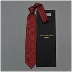 Выразительный красный галстук в горох Christian Lacroix 836089 - изображение