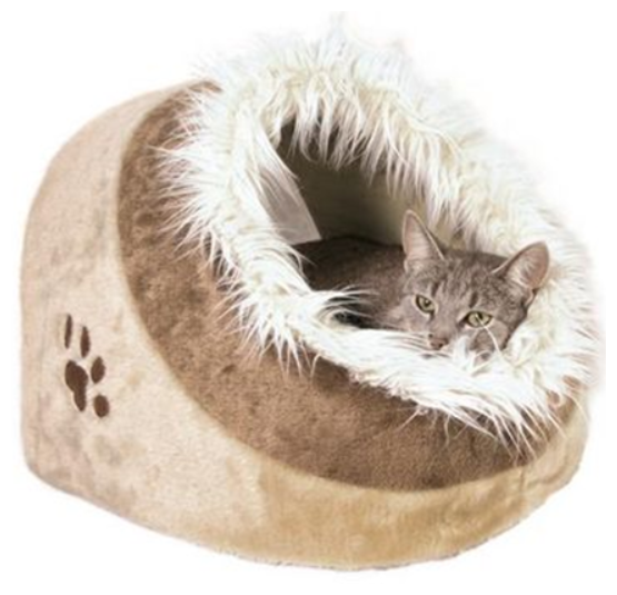 Trixie Minou Лежак-пещера для кошек бежево/коричневый 41*30*50см - фотография № 4