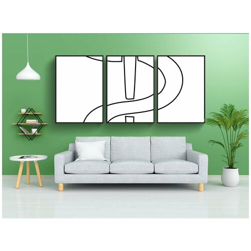 фото Набор модулных постеров для интерьера "медицинский посох, жезл асклепия, здоровье" 60x90 см. в тубусе, без рамки lotsprints