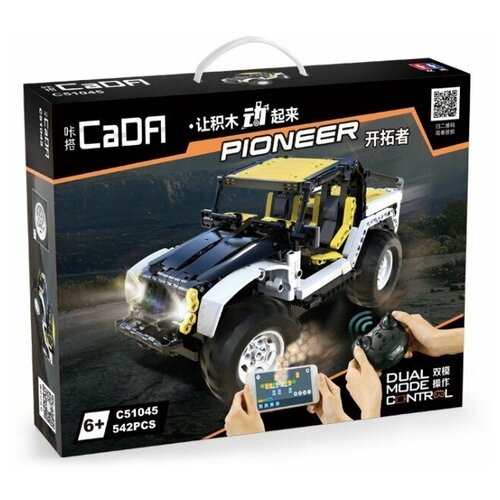 Радиоуправляемый конструктор CADA внедорожник Jeep Wranger Pioneer (542 детали) - C51045W