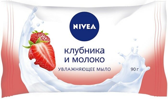 Мыло NIVEA Увлажняющее Клубника и молоко 90г