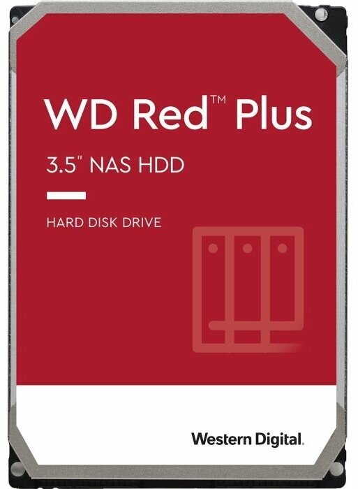 Жесткий диск Western Digital Red Plus 4ТБ, HDD, SATA III