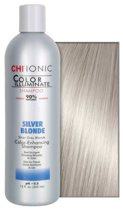 Chi Ionic Color Illuminate Shampoo Silver Blonde - Шампунь оттеночный Серебряный Блонд 739 мл