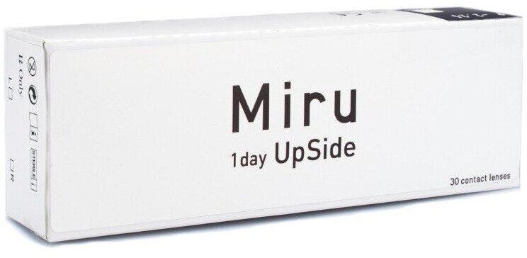 Контактные линзы Menicon Miru 1day Upside, 30 шт., R 8,4, D -4,75, прозрачный