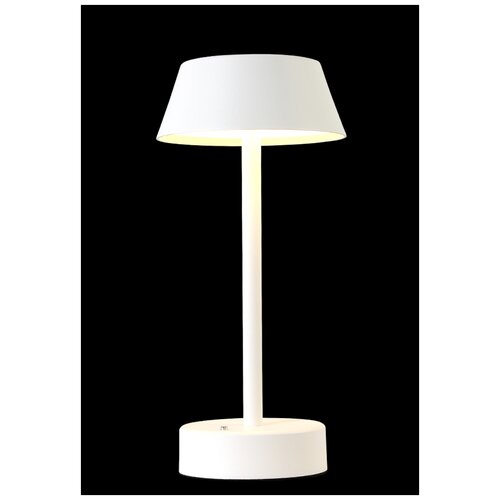 фото Лампа декоративная светодиодная crystal lux santa lg1 white, 6 вт, цвет арматуры: белый, цвет плафона/абажура: белый