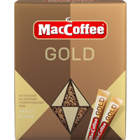 Растворимый кофе MacCoffee Gold, в пакетиках, 30 уп., 60 г