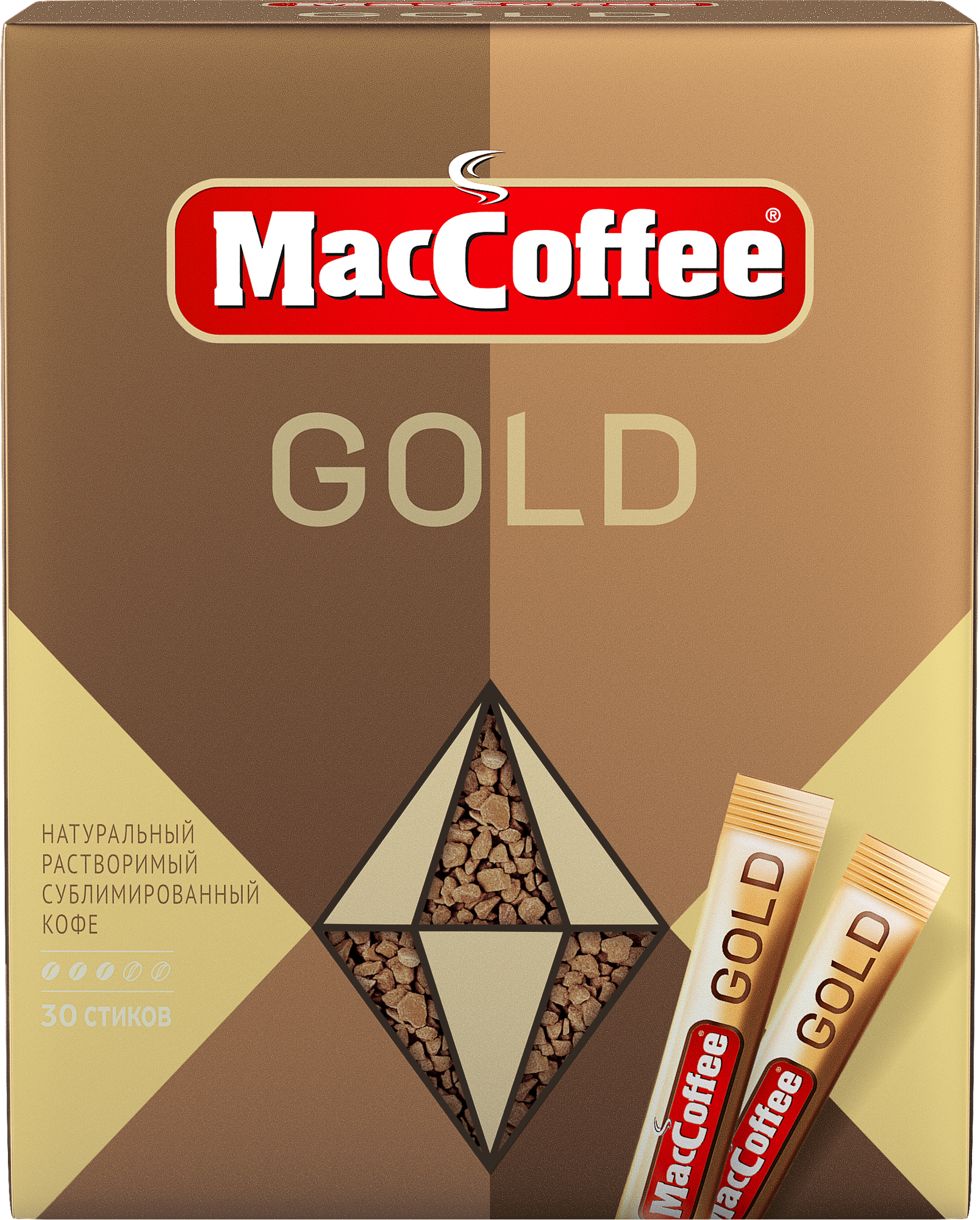 Растворимый кофе MacCoffee Gold в стиках