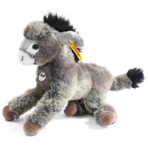 фото Мягкая игрушка steiff little friend issy donkey (штайф маленький друг ослик исси серый 24 см)