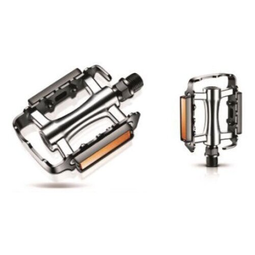 фото Trix педали mtb алюминиевые 100x80мм резьба 916 серебристые