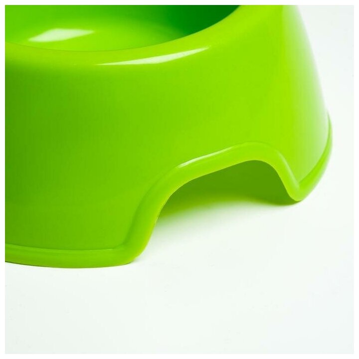 Пижон Миска двойная круглая, 27 х 16 х 6,5 см, зелёная - фотография № 3