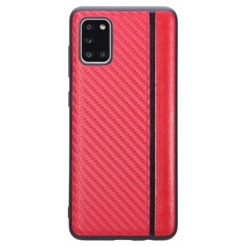 фото Накладка g-case carbon для samsung galaxy a31 sm-a315f, красная