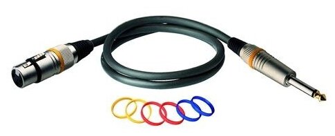 Кабель аудио 1xJack - 1xXLR Rockcable RCL30386 D6 F 6.0m