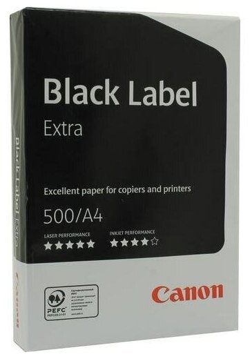 Бумага Canon Black Lable Extra/Premium Label A4/80г/м2/500л./белый универсальн 5 шт./кор. - фото №4