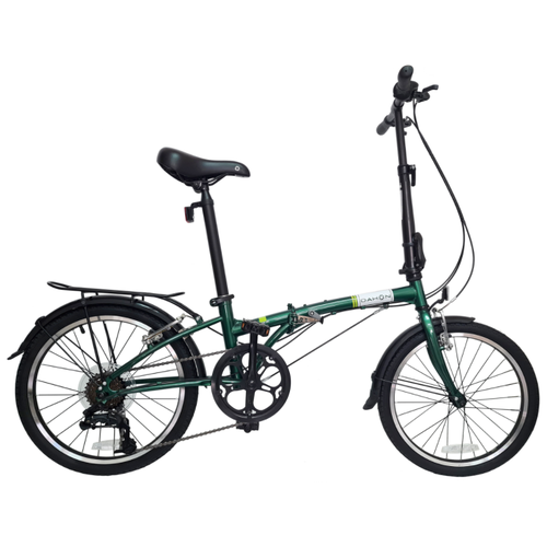 фото Велосипед dahon dream d6 складной, turkish green. крылья, багажник, подножка