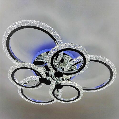 Управляемая светодиодная люстра с пультом и подсветкой 831333CR 8540₽