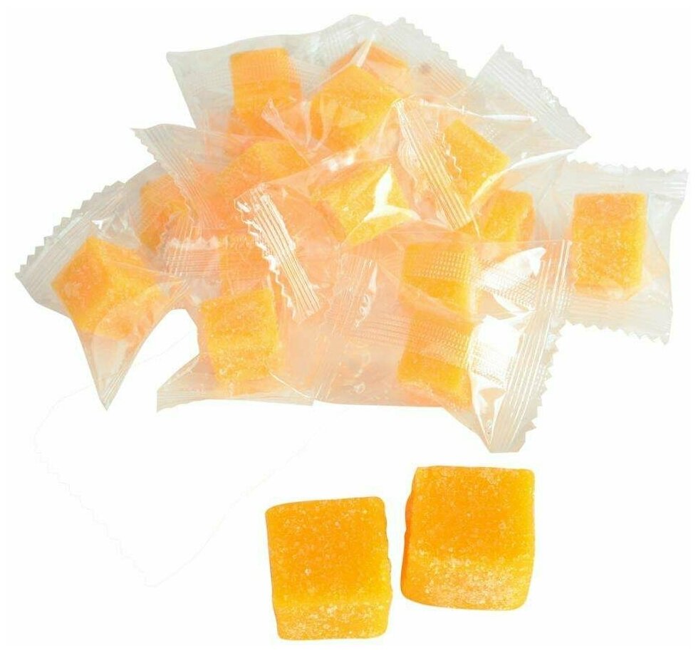 Манго кубики. Жевательные конфеты из манго в вакуумной упаковке, 500г.