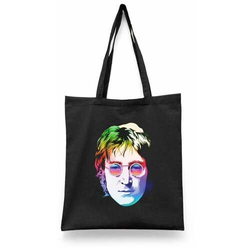 фото Сумка-шоппер унисекс каждому своё "the beatles/битлз/джон леннон" черная