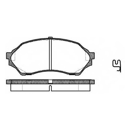 699 00_=D3109-01=710 000B-SX=FDB1455=223239 !колодки дисковые п.\ Mazda 323 1.4i-2.0TD &16V 98-01 REMSA 069900