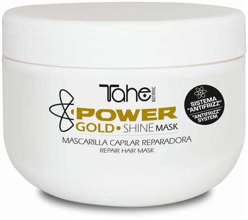 Tahe BOTANIC POWER GOLD SHINE MASK Восстанавливающая маска для всех типов волос 300 мл.