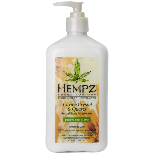 Молочко для тела Hempz Citrine Crystal & Quartz Body Moisturizer - увлажняющее с мерцающим эффектом, 500 мл