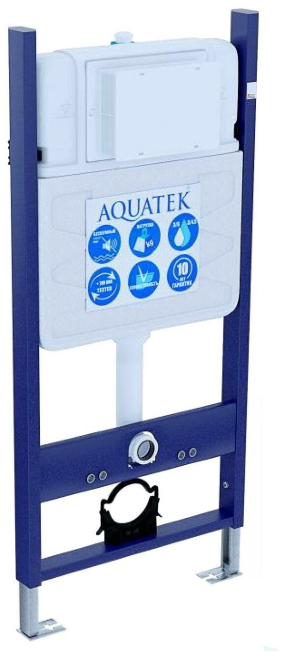 Комплект унитаза с инсталляцией Aquatek - фото №3