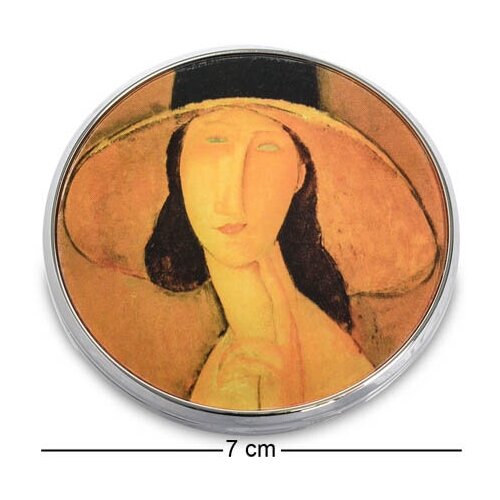 Зеркальце Портрет Жанны Эбютерн в большой шляпе Амедео Модильяни (Museum.Parastone) pr-M29MO 113-35896