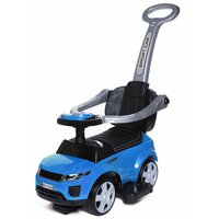 Каталка детская Sport car BabyCare (резиновые колеса, кожаное сиденье), синий 614