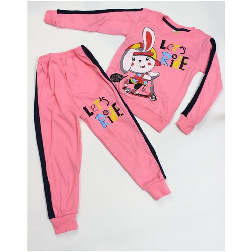 фото Костюм со штанами izzatillo kids textile коралловый_98-104