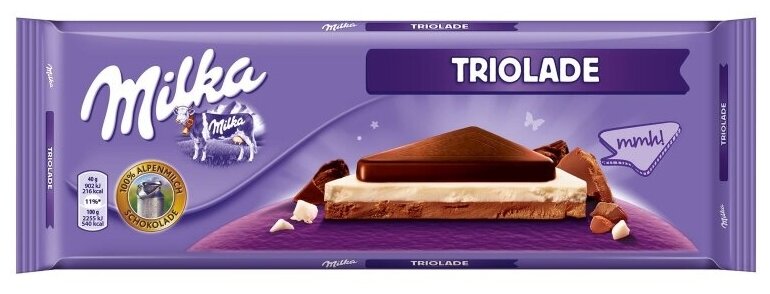 Шоколад Milka Triolade 280 грамм