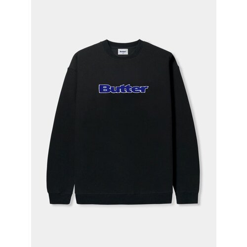 Свитшот Butter Goods Chenille Applique, размер XL, черный толстовка huf triple triangle crewneck sweatshirt l