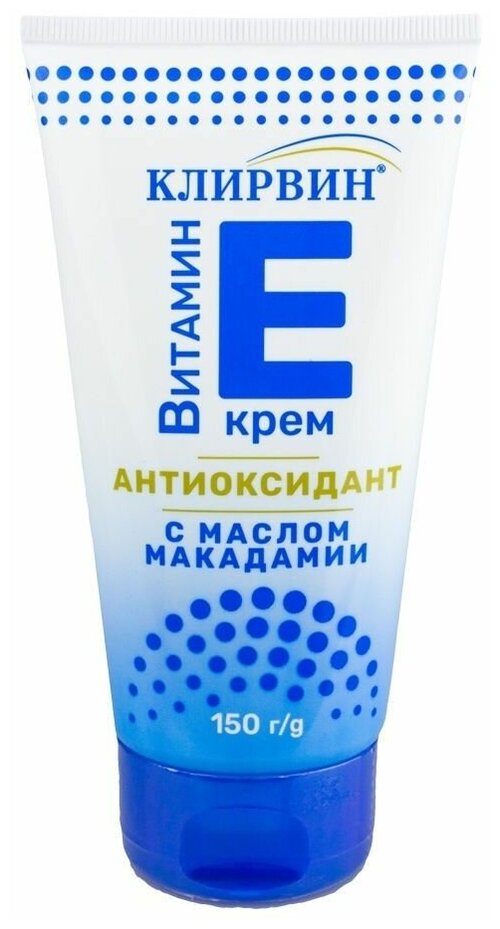 Клирвин Антиоксидантный крем с витамином Е и маслом макадамии, 150 гр