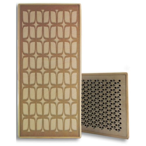 фото Доска садху с динамическими гвоздями, мозаика - 8 шаг 10мм светлая goodwood