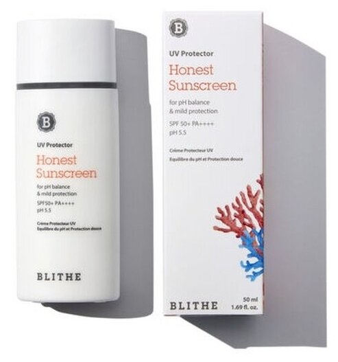 BLITHE крем Honest Sunscreen SPF 50, 50 мл