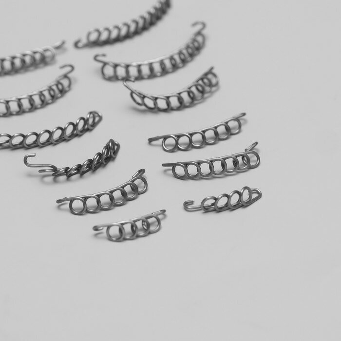 Queen fair Набор спиралей для коррекции вросших ногтей, 12 шт, цвет серебристый