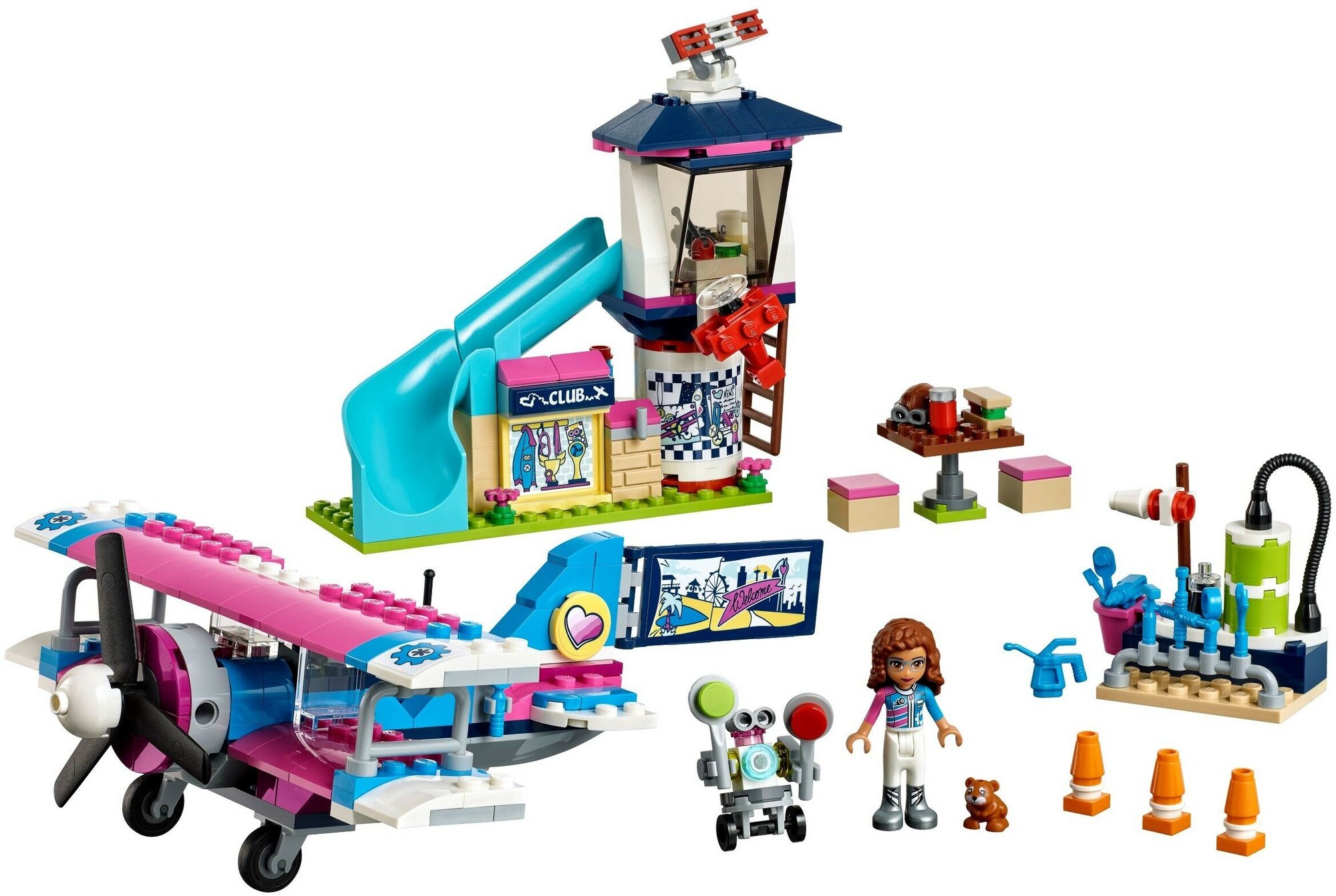 Конструктор LEGO Friends 41343 Экскурсия по Хартлейк-Сити на аэроплане, 323 дет.