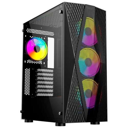 Корпус Оклик OGC-G200 черный без БП ATX 2xUSB2.0 audio