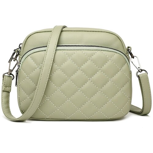 Сумка багет , фактура рельефная, зеленый