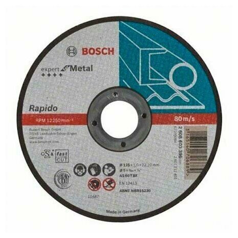 Прямой отрезной круг Bosch Expert for Metal 125x22.23x1.0 мм (2608603396)