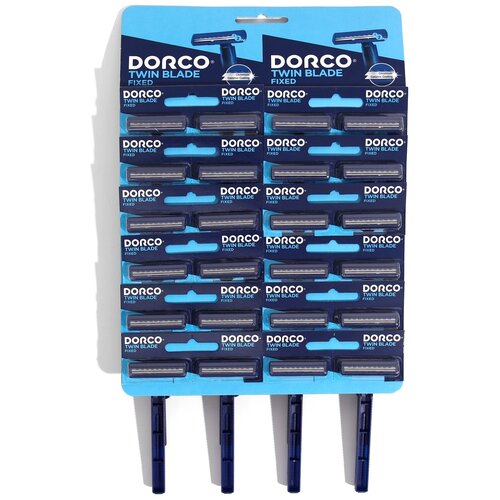 Многоразовый бритвенный станок Dorco TD708, синий, 24 шт. бритва одноразовая dorco td708 6p 6шт